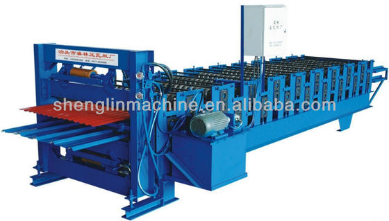 double layer metal roof use corrugated trapezoidal roofing  forming machine