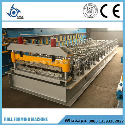 Roof Use and Colored Steel Tile Type glazed roof panel roll forming machine